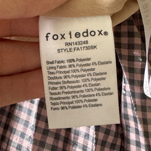 Anthropologie Rowan Pleated Gingham Shiny Midi Skirt - Picture 6 of 8